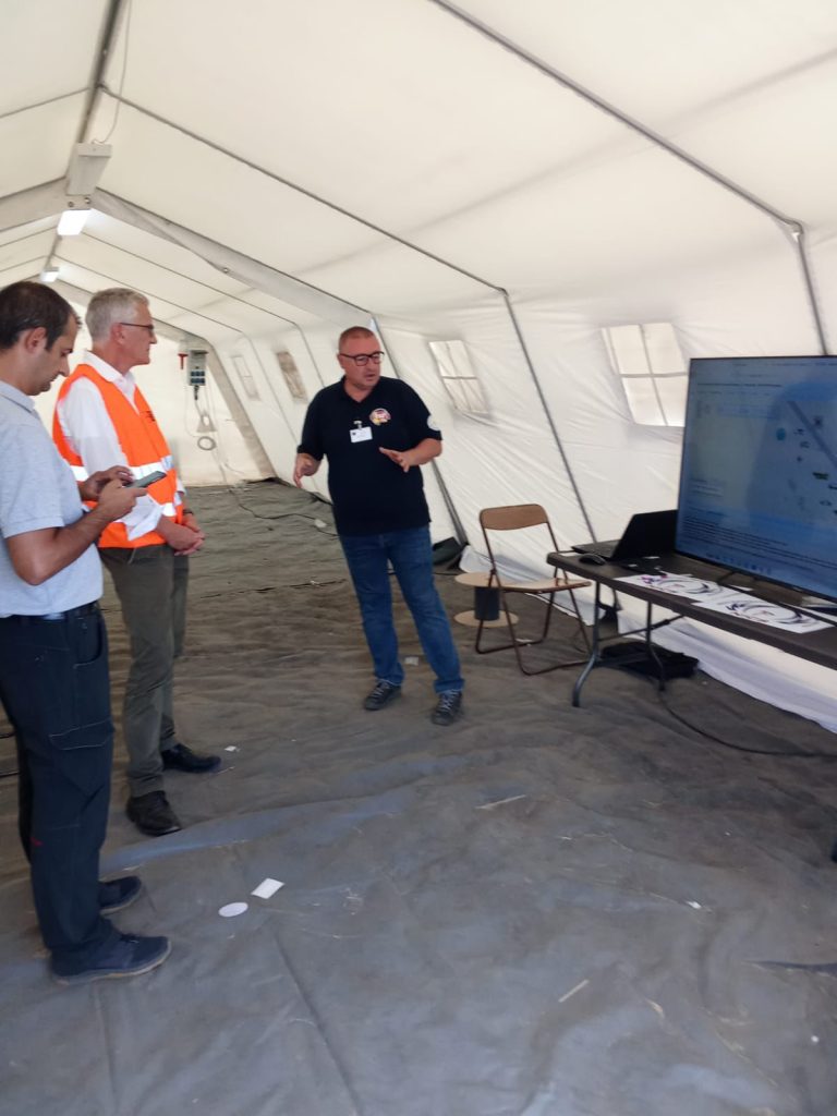 Presentation of the NICS Tool within the NATO Emergency Management Exercise Bulgaria 2025, in the presence of a senior representative from the NATO Alliance
